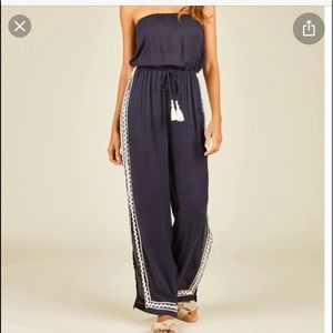 Surf Gypsy Capri Romper in Navy Size Large